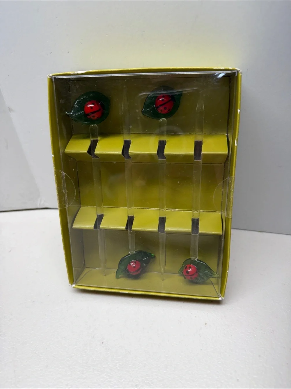 Pier 1 Ladybug-Themed hors d’oeuvre picks. New in box